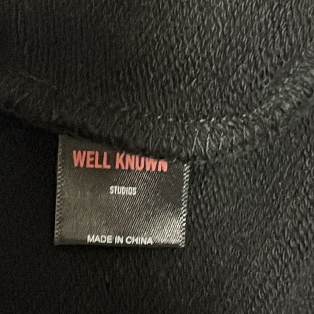 Well Known Studios Mens Black G Wagon Graphic Hoodie Size Medium Cotton Pullover - Picture 8 of 9